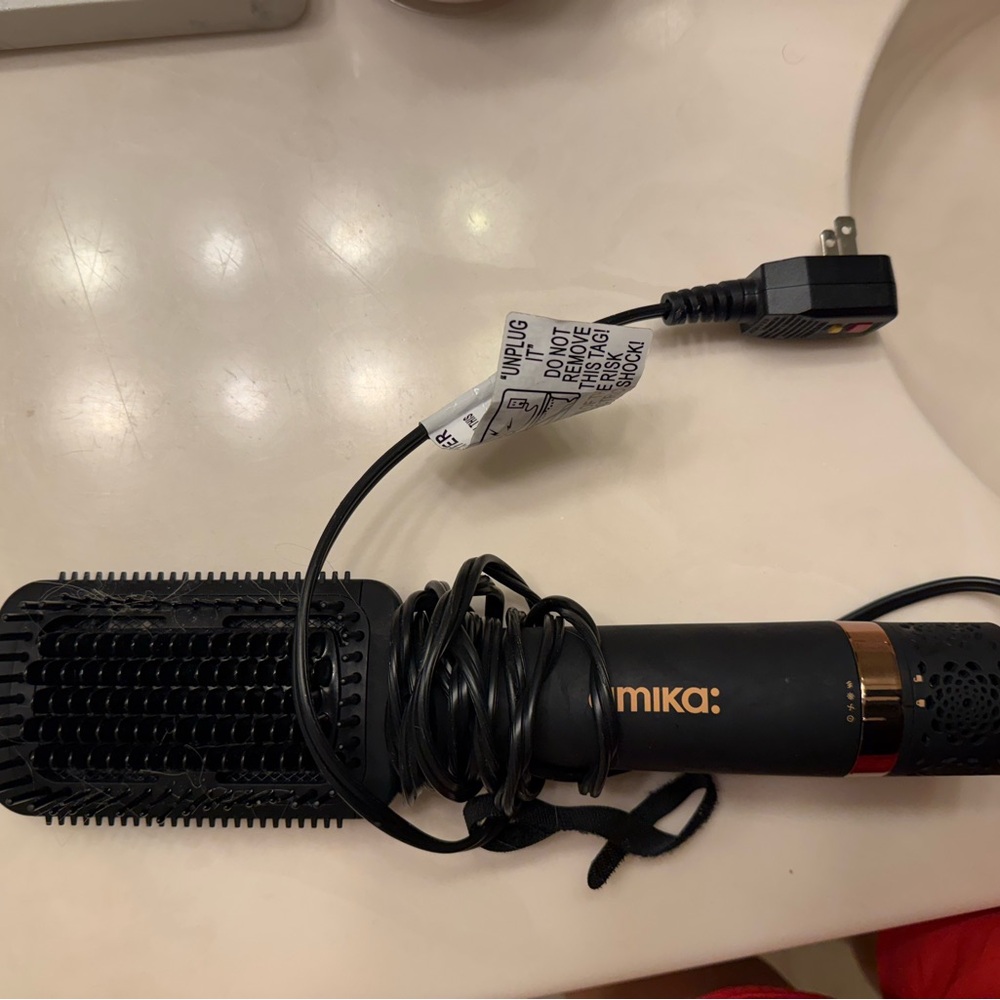 Amika Black and Gold Hair Styling Brush